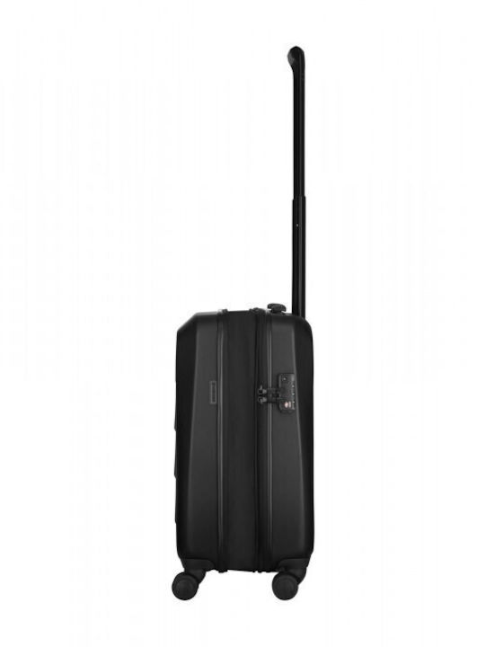 Wenger Prymo Cabin Hard Black Suitcase with 4 Wheels Height 55cm