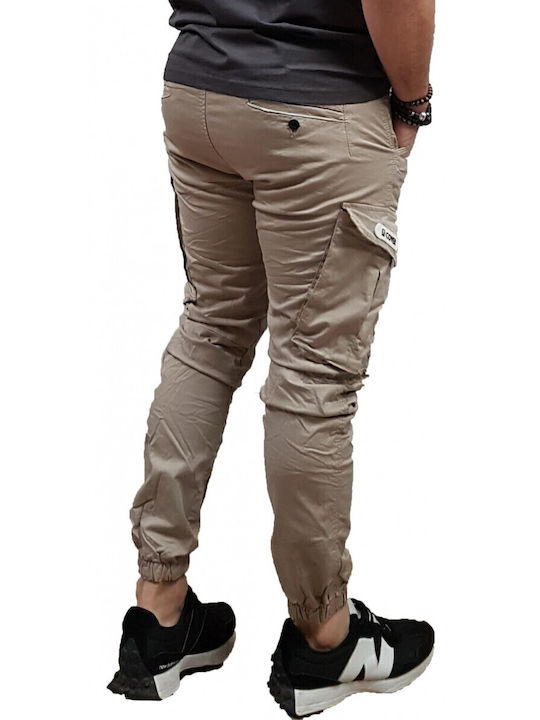 Cover Jeans T0190-26 Men's Cargo Trousers Beige