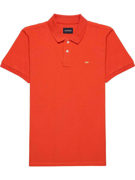 Polo Short Sleeve Blouse Tangerine FBM007 001 11 Tangerine