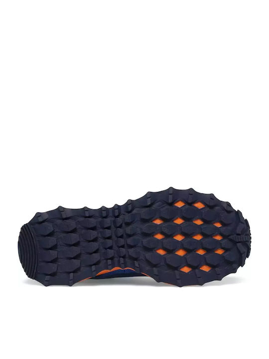 Peregrine 12 Shield Waterproof Kids Sports Shoes Running with Laces Navy Blue / Orange