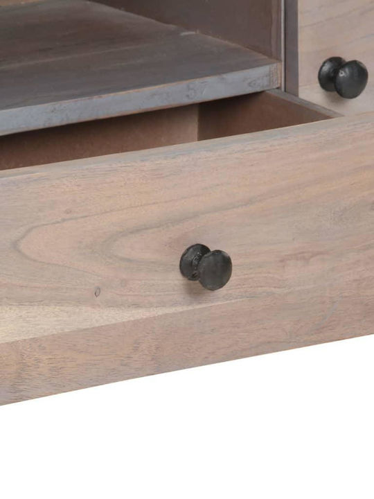 TV Stand from Solid Wood Beige L118xW30xH40cm