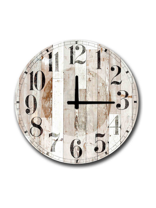 Wall Clock Plastic Coffee Ø50cm