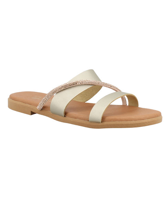 IQ Shoes Women's Flat Sandals Champagne