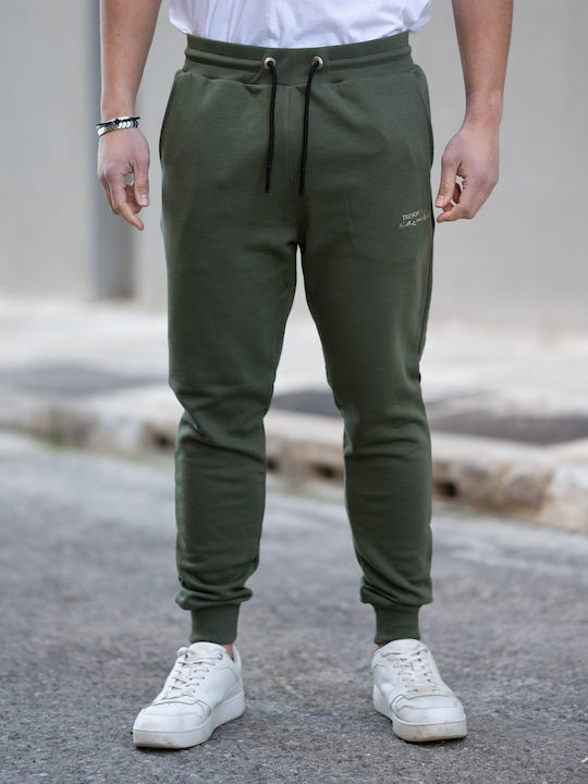 Tresor Men's Sweatpants with Rubber Khaki