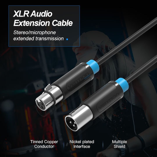 Vention XLR male to XLR female 3m Cable (BBFBI)