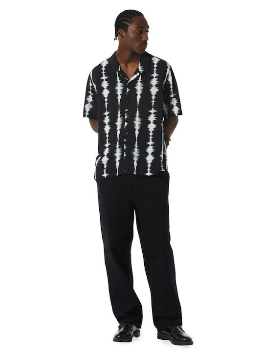 HUF Seismogram Men's Shirt Short Sleeve Black