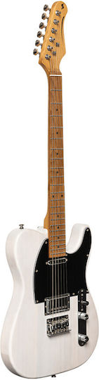 Stagg Set Plus Electric Guitar Telecaster with SH Pickup Configuration White