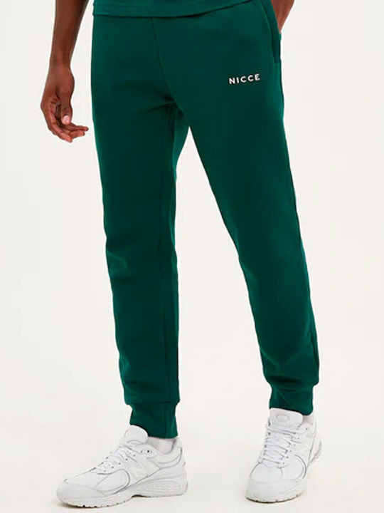 Nicce London Nicce Мъжки спортни панталони с ластик Ivy Green