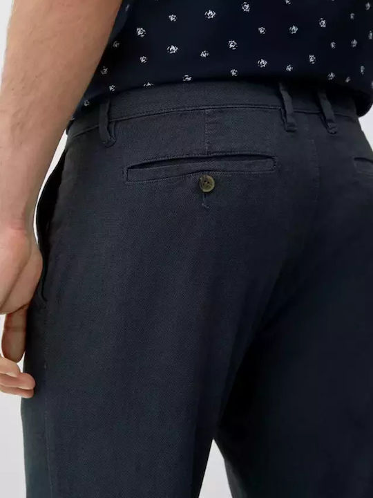 Red Label Trousers in Slim Fit Blue