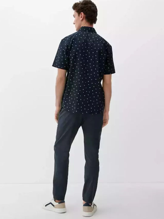 Red Label Trousers in Slim Fit Blue