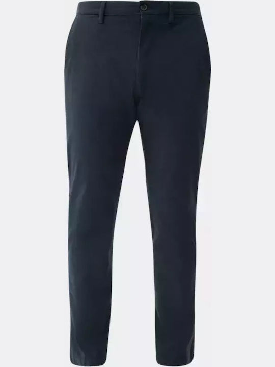 Red Label Trousers in Slim Fit Blue