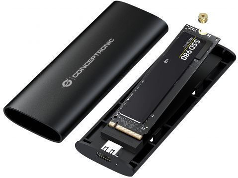 Conceptronic Case for Hard Drive M.2 SATA III with Connection Type-C