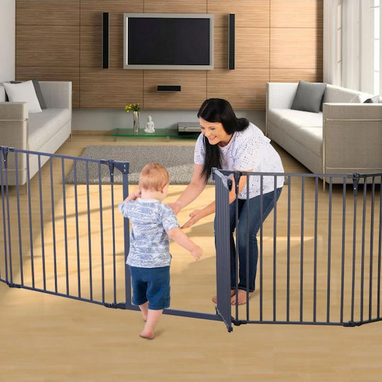 Dreambaby Royale Security Door made of Metal Charcoal 380x74cm 1pcs