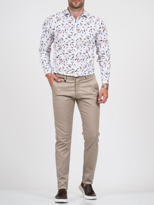 500-23 Trousers Chino Elastic in Slim Fit Beige