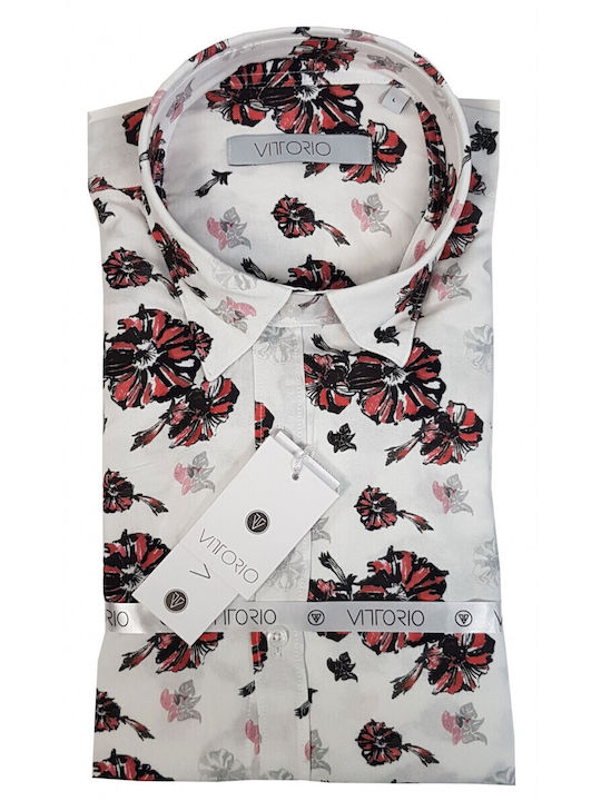 Long-sleeved Shirt Floral White