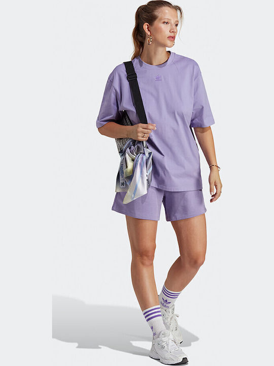 Originals Women's High-waisted Sporty Shorts Purple