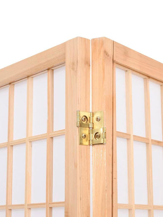 vidaXL Japanese Style Decorative Room Divider Wooden with 5 Panels 200x170cm