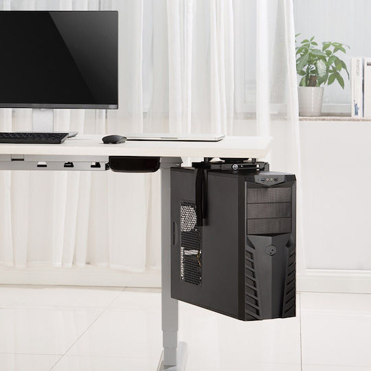 Maclean Energy MC-885 B Desk Mounted Computer Tower Stand