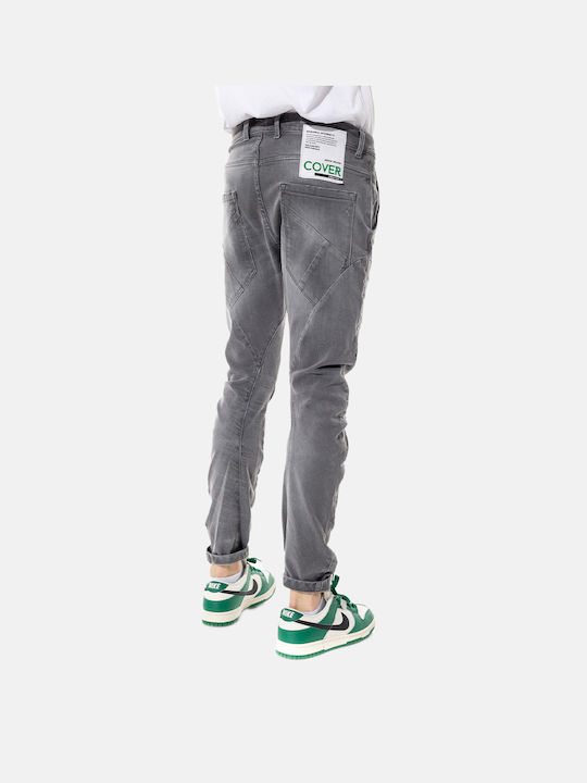 Men's Jeans Pants Elastic Gray
