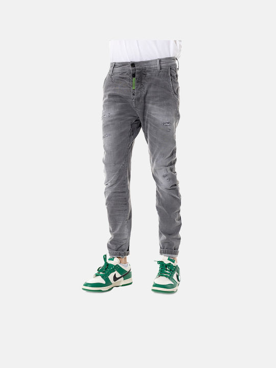 Men's Jeans Pants Elastic Gray