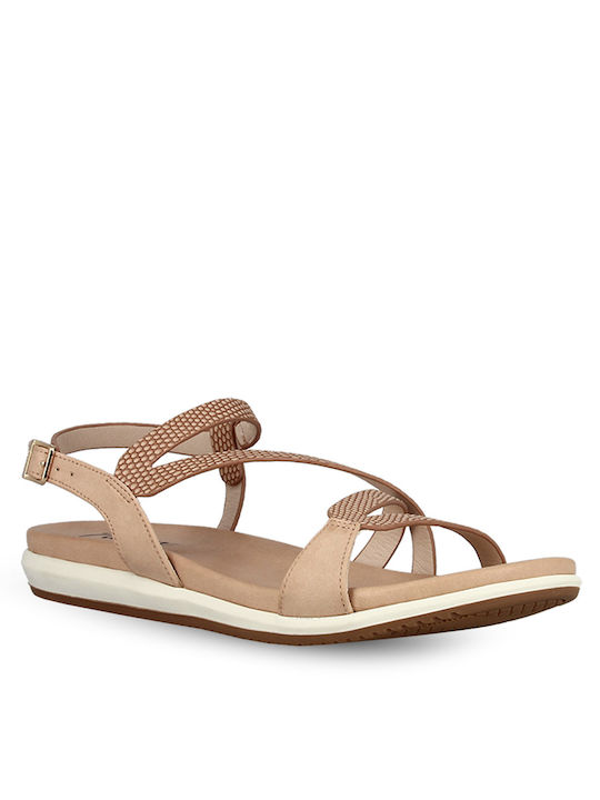 Parex Damen Flache Sandalen Nude