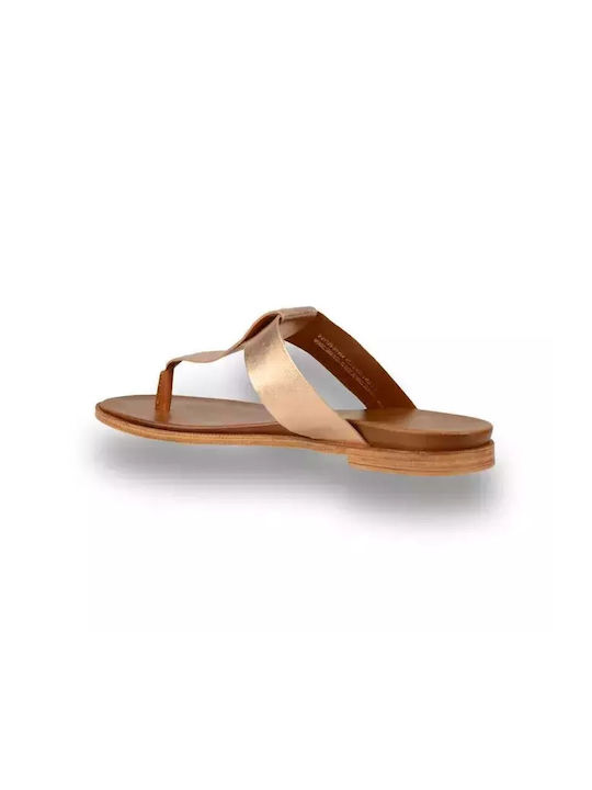 Marco Tozzi Leather Women's Flat Sandals Rosegold