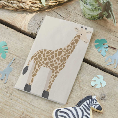 Set of 16 Giraffe Party Napkins