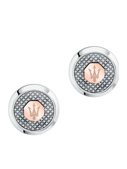 Maserati Cufflinks from Silver in Rose Gold Color