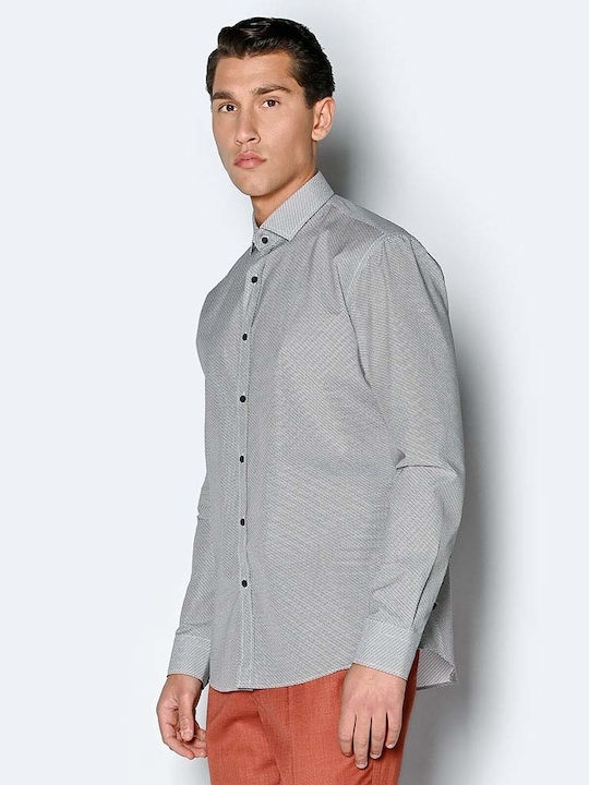 Sogo Men's Shirt Long Sleeve Gray