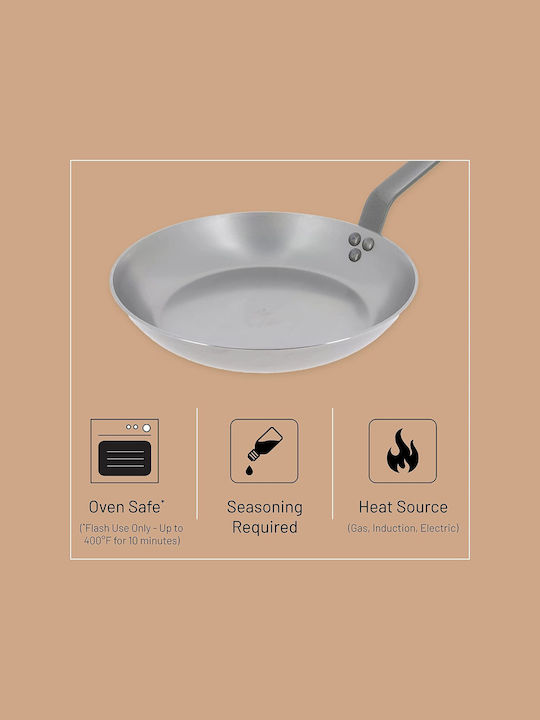 De Buyer Mineral B Element Pan made of Carbon Steel 28cm