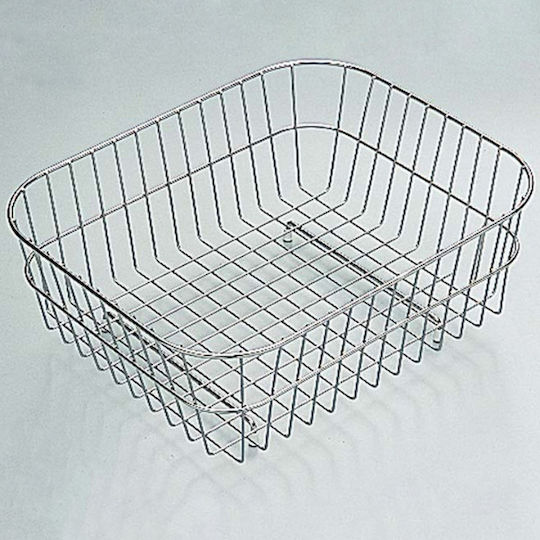 Elleci Quadra Στραγγιστήρι Γούρνας Inox Ασημί 29.9x38.4x17.5cm