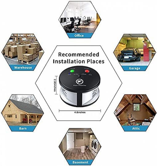 Weitech Pest Repeller Συσκευή Υπερήχων Απώθησης Τρωκτικών