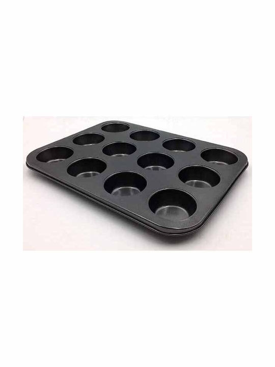 Homestyle Non-stick Aluminum Cake 12 Cups Baking Pan 34x16cm -60