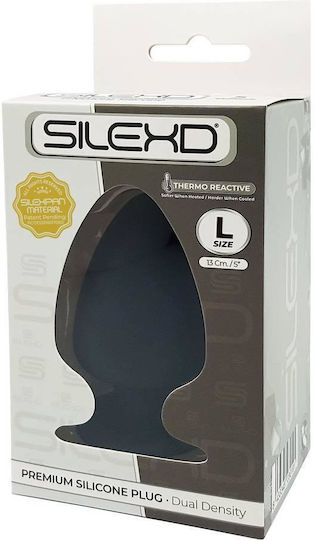 SilexD Model 1 Πρωκτική Σφήνα Large Μαύρη 13cm