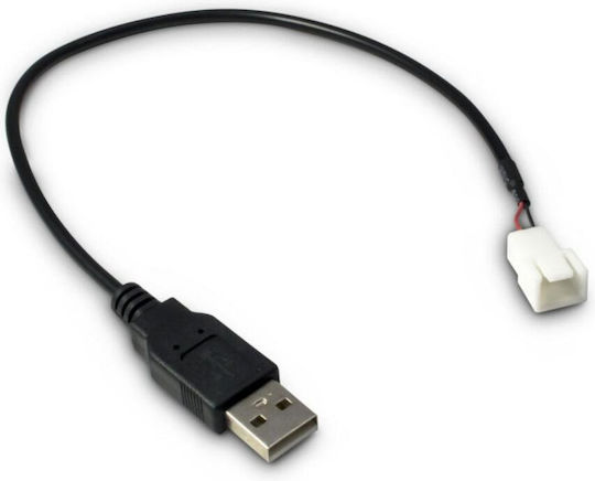 Inter-Tech Cablu USB-A de sex masculin 3Pin 0.3m (88885450) 1buc