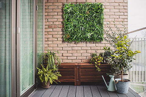 Newplan Artificial Foliage Panel Savana 1x1m