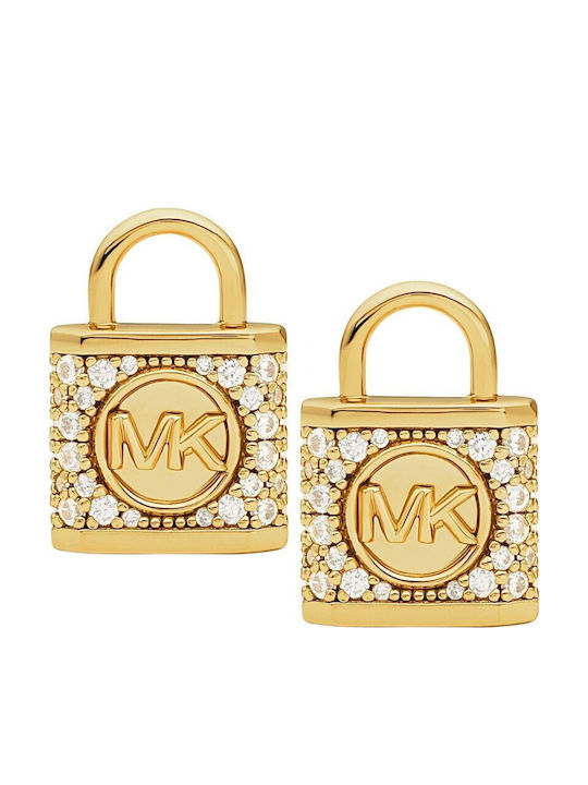 Michael Kors Premium Earrings made of Silver Gold Plated with Stones