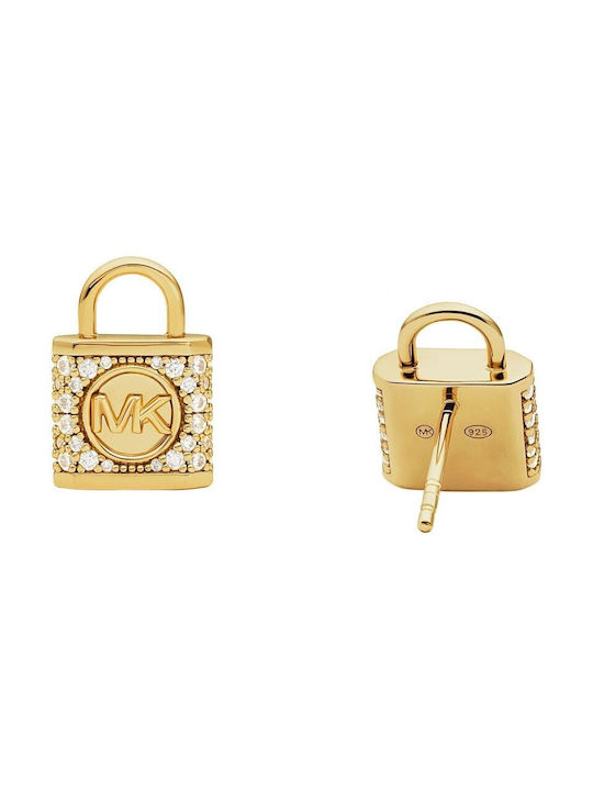 Michael Kors Premium Earrings made of Silver Gold Plated with Stones