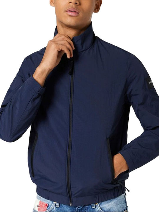 Calvin Klein Herren Winter Jacke Lässig Blau