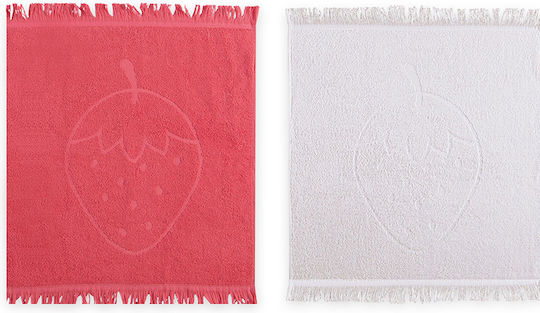 Nef-Nef Homeware Strawberry Taste Geschirrtuch Coral 50x50cm Nef-Nef Homeware Strawberry Taste Geschirrtuch Coral 50x50cm