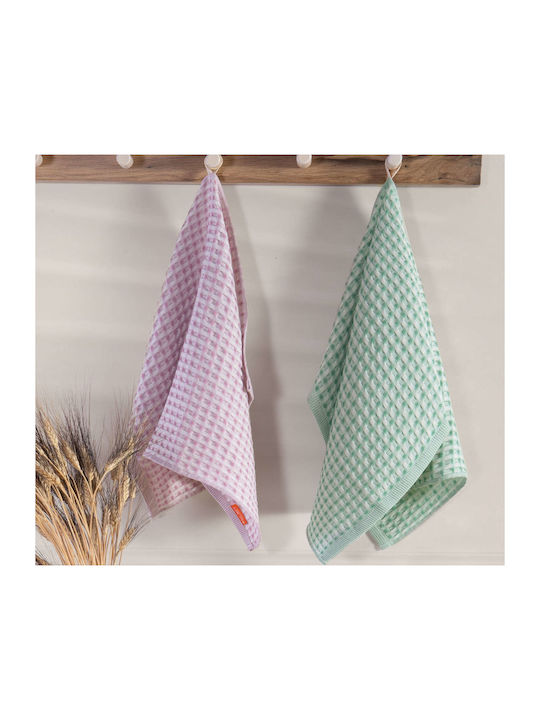 Nef-Nef Homeware Main Tea Towel from 100% Cotton Green 45x68cm