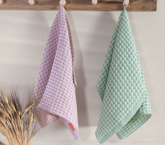 Nef-Nef Homeware Main Tea Towel from 100% Cotton Green 45x68cm