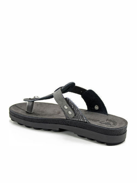 Mirabella Leather Women's Flat Sandals Anatomic Black Desert