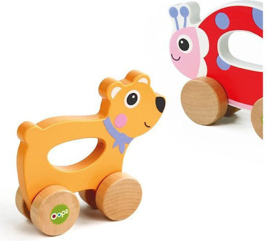 Oops Entlang schieben Marienkäfer aus Holz für 6++ Monate