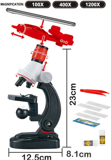 Zita Toys Μικροσκόπιο με Θέση για Κινητό Microscope for 3+ years Years Old