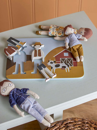 Ξύλινο Παιδικό Puzzle Σφηνώματα Dylan για 2+ Ετών 6pcs Bloomingville