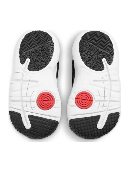 Flex Advance Kids Sports Shoes Running with Hoop & Loop Closure Black