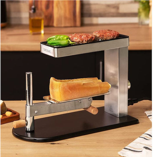 Cecotec Raclette Cheese&grill 6000 Επιτραπέζια Ηλεκτρική Ψησταριά Raclette Λείας Πλάκας 600W με Ρυθμιζόμενο Θερμοστάτη