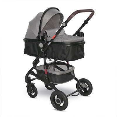 Lorelli Alba Premium Verstellbar 2 in 1 Baby Kinderwagen Geeignet für Neugeborene Opaline Grey 11.15kg