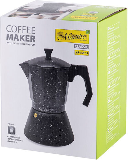 Maestro Maestro Espresso Pot 9 Cups Black
